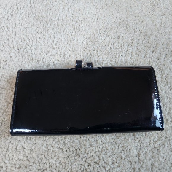 Handbags - NWOT black patent wallet/clutch